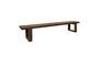 Miniature Large dark wood bench Andalucia Clipped