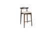 Miniature Large dark wood Mandela bar stool 1