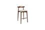 Miniature Large dark wood Mandela bar stool Clipped