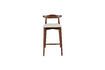 Miniature Large dark wood Mandela bar stool 4