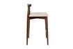 Miniature Large dark wood Mandela bar stool 2