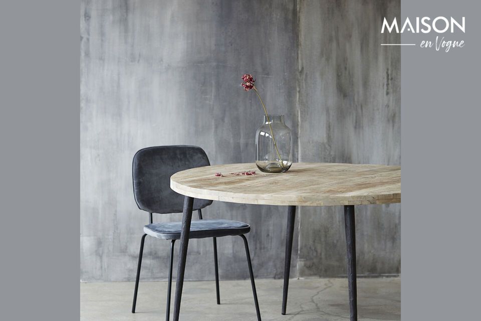 Discover the natural elegance of a sturdy mango table.