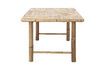 Miniature Large dining table in natural Sole bamboo 8