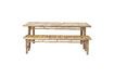 Miniature Large dining table in natural Sole bamboo 9