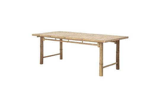 Large dining table in natural Sole bamboo Clipped