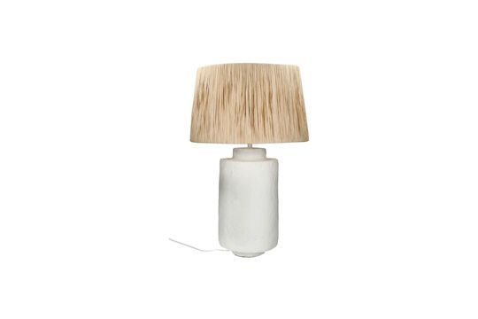 Large Felisa white papier-mâché table lamp Clipped