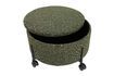 Miniature Large green Contain fabric pouffe 5