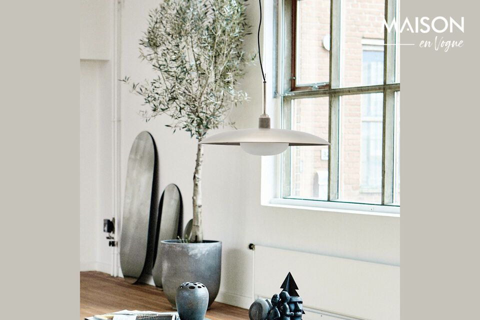 Large hanging lamp in nickel-plated bronze Boston House Doctor