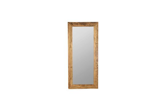 Large light wood mirror Pure Nature Clipped