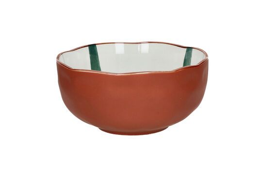 Large Mykonos green porcelain bowl Clipped