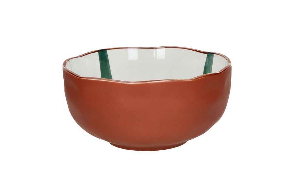 Large Mykonos green porcelain bowl Pomax