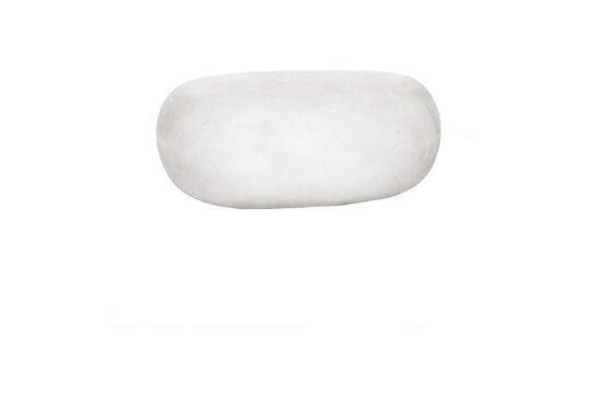 Large Pebble white clay outdoor stool Clipped