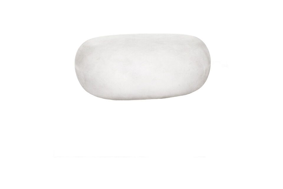 Discover the Pebble large white clay outdoor stool