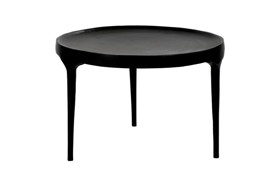 Large Trip black aluminum coffee table Pomax