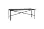 Miniature Large Villa black stainless steel dining table Clipped