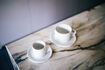 Miniature Large white porcelain cup and saucer Porcelino White 5