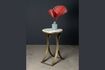 Miniature Larissa white marble side table 2