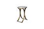 Miniature Larissa white marble side table Clipped