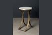 Miniature Larissa white marble side table 1