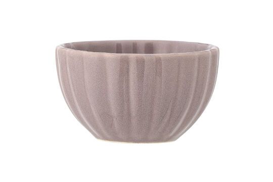 Latina pink stoneware bowl Clipped