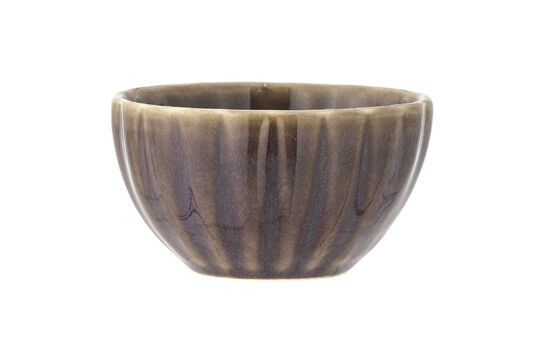 Latina purple stoneware bowl Clipped