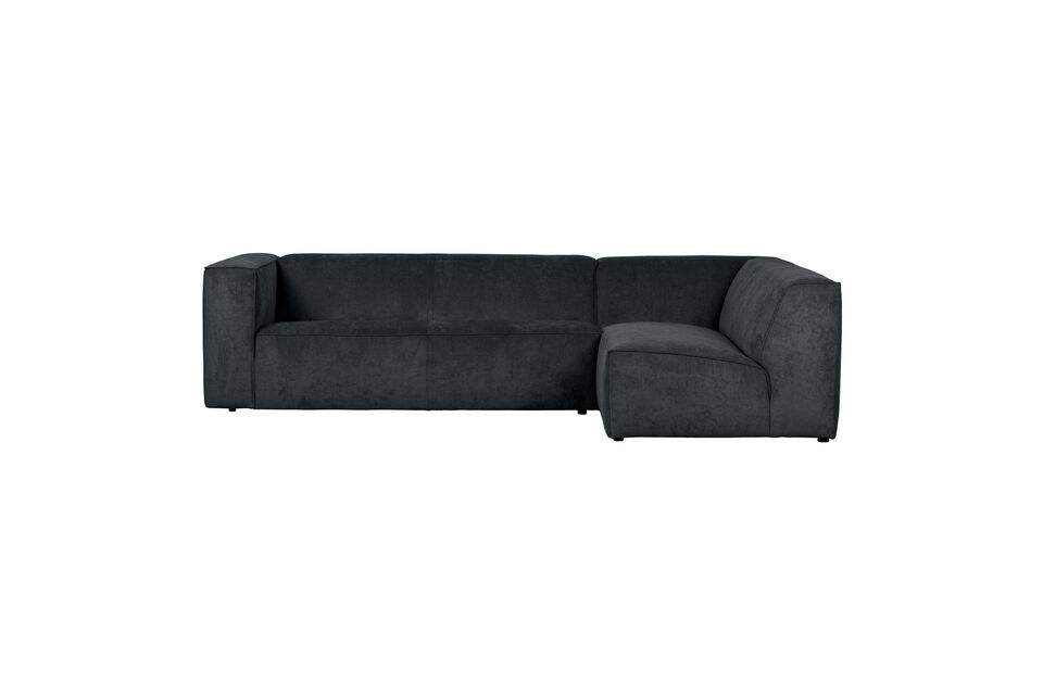 Lazy Anthracite Fabric Right Corner Sofa Vtwonen 284cm