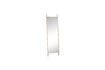 Miniature Lean light oak wood mirror 1