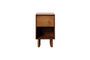 Miniature Leeds dark wood bedside table Clipped