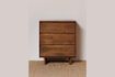 Miniature Leeds dark wood chest of drawers 1