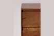 Miniature Leeds dark wood chest of drawers 5