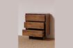 Miniature Leeds dark wood chest of drawers 3