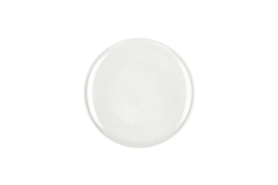 Leggero white porcelain dessert plate Pomax