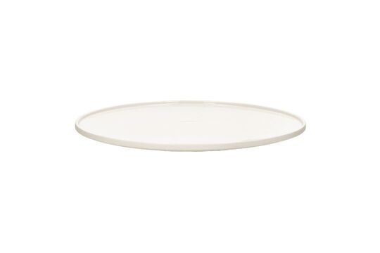 Leggero white porcelain dinner plate Clipped