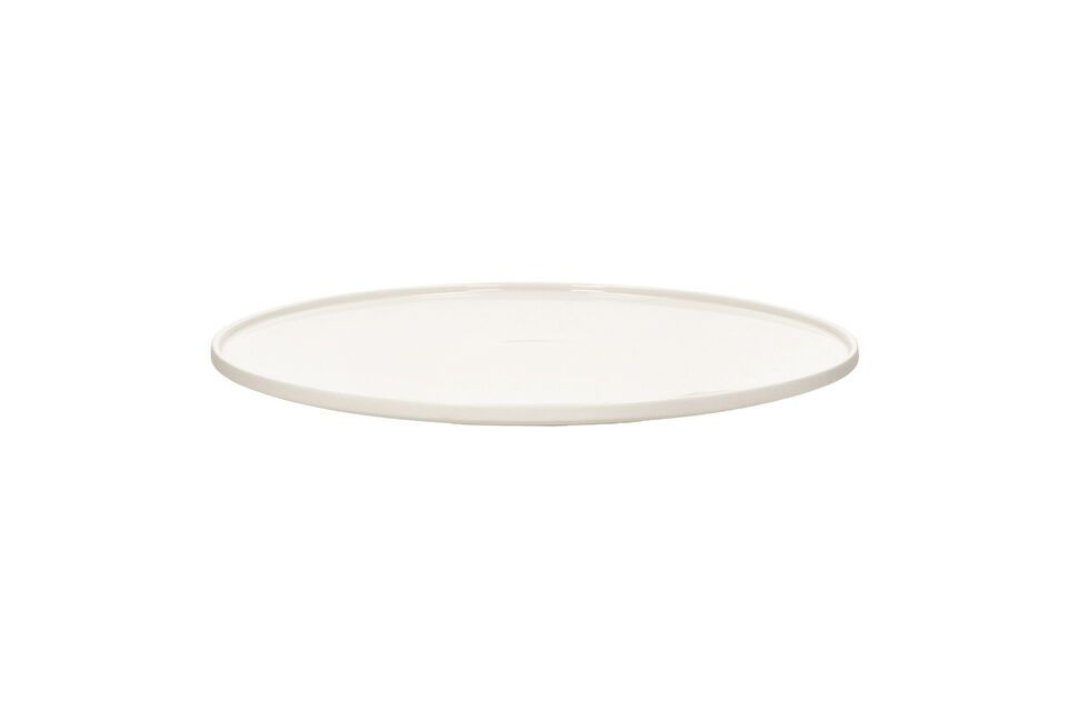 Leggero white porcelain dinner plate Pomax