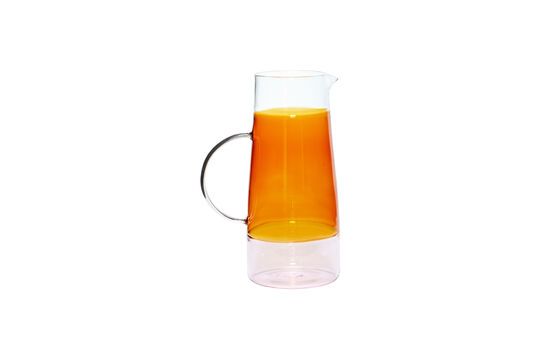 Lemonade amber glass decanter