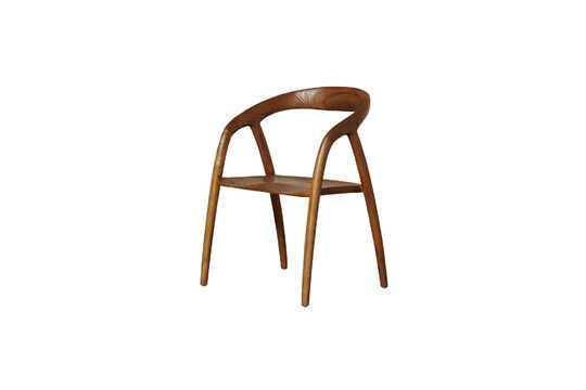 Lennor dark wood chair Clipped