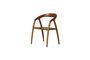 Miniature Lennor dark wood chair Clipped