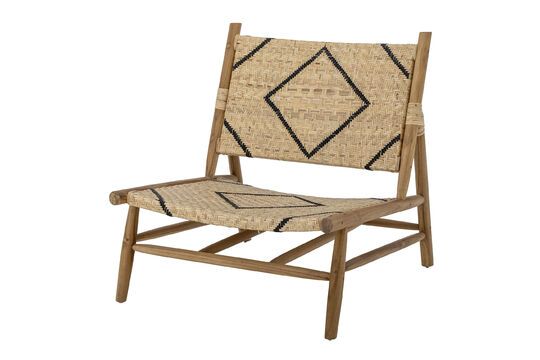 Lennox natural teak lounge chair Clipped