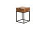 Miniature Liam dark wood bedside table Clipped