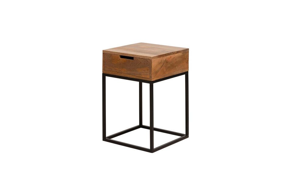 Liam dark wood bedside table Chehoma