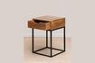 Miniature Liam dark wood bedside table 4