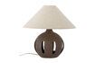 Miniature Liana brown stoneware table lamp 1