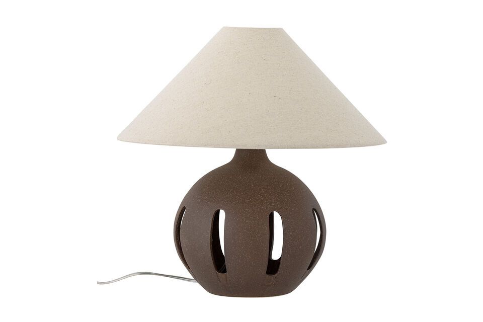 Liana brown stoneware table lamp Bloomingville