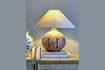 Miniature Liana brown stoneware table lamp 4