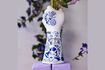 Miniature Liberty blue ceramic vase 5