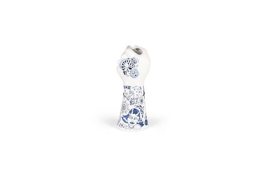 Liberty blue ceramic vase Clipped