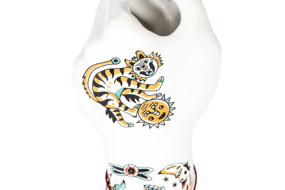 Liberty multicolor ceramic vase - 5