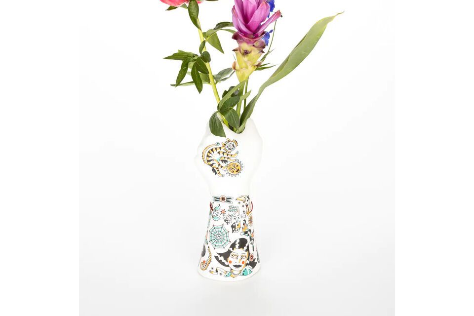 Liberty multicolor ceramic vase Bold Monkey