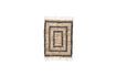 Miniature Light and black jute rug 90x60 cm Leah 1