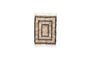 Miniature Light and black jute rug 90x60 cm Leah Clipped